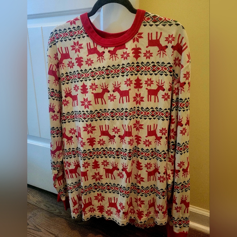 Hanna Andersson Christmas PJ Top XXL